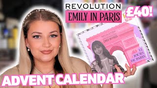 REVOLUTION X EMILY IN PARIS ADVENT CALENDAR UNBOXING  Luce Stephenson [upl. by Ahsirtap739]