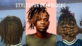 How to style your short dreadlocks 5 ways   EASY AND QUICK dreadlocks [upl. by Thayne]