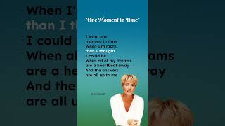 One Moment in Time lyrics  Dana Winner Chorus lyrics onemomentintime danawinner [upl. by Zackariah760]