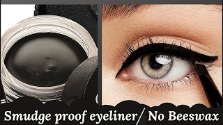 Smudge proof amp waterproof Gel Eyeliner without beeswax  Transfer proof Eyeliner Homemade Eyeliner [upl. by Dachy]