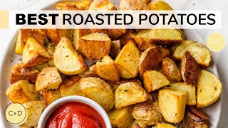 BEST ROASTED POTATOES  how to make oven roasted potatoes [upl. by Vano]