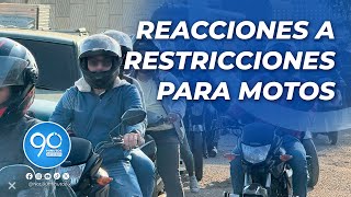 Restricciones de movilidad para motos Líderes políticos y ciudadanía opinan sobre el proyecto [upl. by Eneliak224]