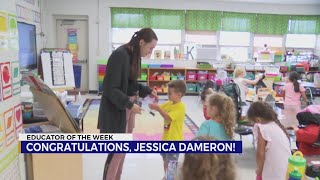 Educator of the Week Jessica Dameron Hunter Elementary School [upl. by Faustine]