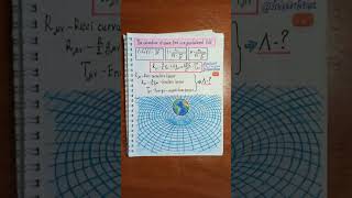 The curvature of spacetime in a gravitational field Physics notes📝 [upl. by Thrift658]