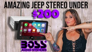 Do NOT Buy The Stinger or Alpine Stereo For Your Jeep Wrangler Until You See The BOSS BVCP9700ACFL [upl. by Nortyad]