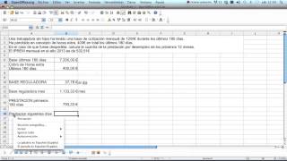 Ejercicio para Calcular Cuanto se Cobra de Paro Calculo de prestación por desempleo 1 [upl. by Aiuqes]