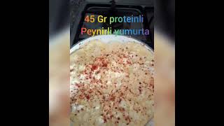 45 gr Proteinli omlet çok lezzetli sağlıklı ve fit peynirli omlet [upl. by Aicak]