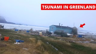 GREENLAND TSUNAMI Hits Village Caught On Camera  Camera 2 Multiple Clips  Nuugaatsiaq Greenland [upl. by Siwel259]