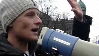 Jamie Bryson addressing the peaceful protest at Belfast City calling on people to use their vote [upl. by Jesh]