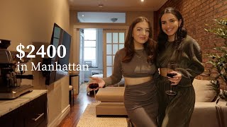 NEW YORK CITY APARTMENT TOUR  2 BED1BA IN MANHATTAN [upl. by Enaoj]