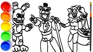 How to Draw Five Nights at Freddys Security Breach  FNAF [upl. by Oni]