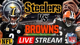 PITTSBURGH STEELERS VS CLEVELAND BROWNS  LIVE PLAYBYPLAY REACTION [upl. by Aenad]