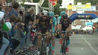 Wout Poels wint criterium Boxmeer 2872015 [upl. by Heidt]