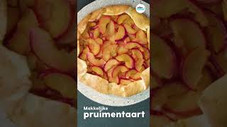 Makkelijke pruimentaart recept  Shorts  Allerhande [upl. by Ahsinroc663]