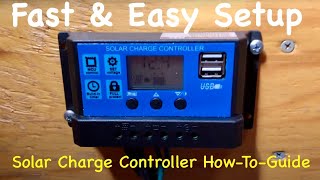 How to setup a basic Solar Charge Controller  Quick Guide amp Menu overview [upl. by Kidd124]