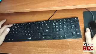 Review Teclado Genius Slim Star 126 [upl. by Hamlet]