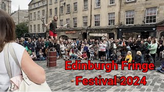 Edinburgh Fringe Festival greatest celebrations of arts and culture on the planet fringefestival [upl. by Iddet]