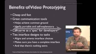 Lecture 33 Faking it  Video Prototyping [upl. by Bush]