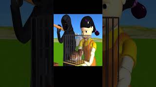 Scary Teacher 3D vs Squid Game Trying Catch Rodent Mouse in Wooden Pipe to Cage Challenge shorts [upl. by Hendrickson]