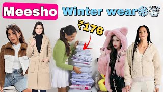 ₹176 main Trendy Winter Wear😱😍affordable Winter Wears from Meesho😍🌨️ meesho winterspecial [upl. by Gilson]