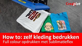 Zelf kleding bedrukken in full colour Fotos logos en meer [upl. by Alvar117]