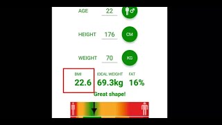 BMI calculator in Hindi by All about humans body Allabouthumansbody [upl. by Bohun]