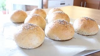 Panini al latte per hamburger di ceci e lenticchie ricetta vegan [upl. by Rybma694]