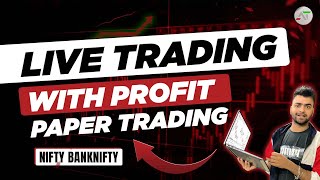 Live trading nifty Bank nifty with profit  Live Paper trading for beginners  trading tradingview [upl. by Peckham]