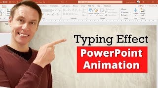 PowerPoint Text Animation  Typing Text Effect  Typewriter Effect [upl. by Itnavart820]