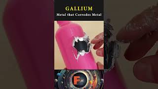 gallium Metal that Corrodes Metal funfacts science knowledge physics [upl. by Lewie]