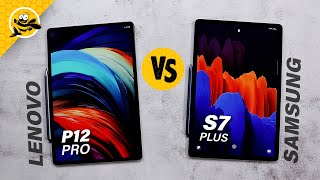 Lenovo Tab P12 Pro vs Galaxy Tab S7 Plus  Best Android Tablets [upl. by Gabrielli]