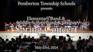 Elementary Band Middle School Band and Chorus Spring Concert [upl. by Eemla223]