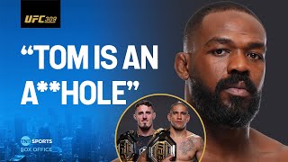 Jon Jones insists he’s not “DUCKING” Tom Aspinall and would rather fight Alex Pereira 👀 UFC309 [upl. by Ainnek754]