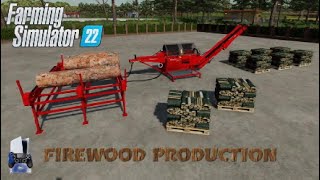 FS22 New Mod console Firewood Production  Mods in the spots  347 [upl. by Johnette]