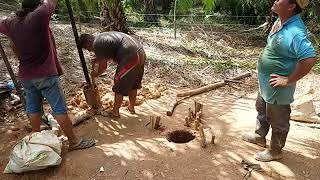 Perforación de pozo para tener el agua abundantemente [upl. by Yaffit]