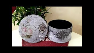 How to do shabby chic with ornaments and decoupage dekupaz decoupageforbeginners [upl. by Ainaled]