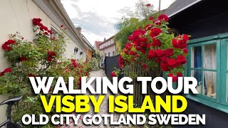 🏰 Visby GOTLAND Sweden Walking tour in old and medieval city [upl. by Nerw872]