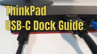 How to setup the Lenovo ThinkPad USB C Dock [upl. by Mayfield]