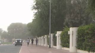 Sandstorm lashes Dubai causing poor visibility [upl. by Geller]