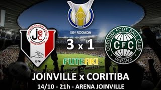 Melhores momentos Joinville 3 x 1 Coritiba pela 30ª rodada do Campeonato Brasileiro [upl. by Palla851]