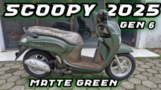 NEW SCOOPY TERBARU 2025 MATTE GREEN LEBIH RINGAN  REVIEW LENGKAP [upl. by Neeron]