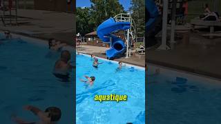 👧 Premier toboggan aquatique  un moment inoubliable  😮 [upl. by Daenis]