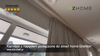 Karnisze z napędem do smart home Grenton karnisze smarthome zasłony automatyzacja warszawa [upl. by Perrins7]