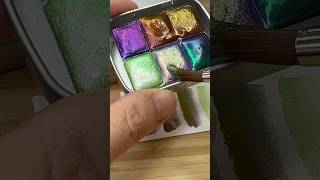 Have You Ever Seen COLOR SHIFTING Paint watercolor swatching [upl. by Xerxes]