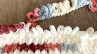 How to Make a Loop Yarn Blanket [upl. by Whitnell]