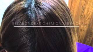 Chemical treatment using eslabondexx with nouvelle hair colorand adding extensions [upl. by Esirahs]