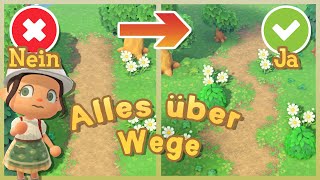 Wege RICHTIG✅ planen amp dekorieren  Alles über Wege in ANIMAL CROSSING NEW HORIZONS [upl. by Lyford]