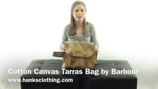 Cotton Canvas Tarras Bag by Barbour [upl. by Aleehs590]