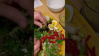 shorts Salade niçoise  nicoise salad variation recipe recipe nicoisesalad [upl. by Solraced]