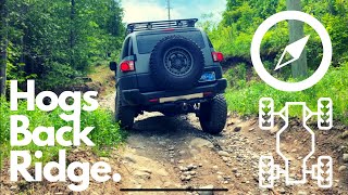 Exploring the HOGS BACK TRAIL in Omemee Ontario TOYOTA FJ CRUISER Rocky hill climbs [upl. by Trab313]